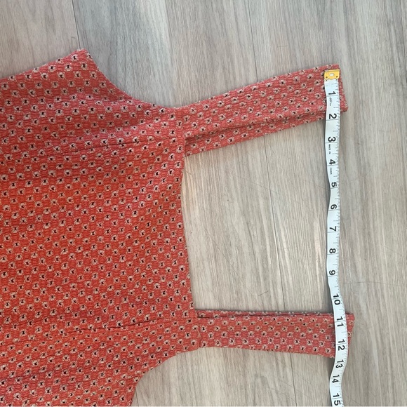 Free People Taking Hearts Mini Dress Knit Retro Style size Small - Picture 11 of 11